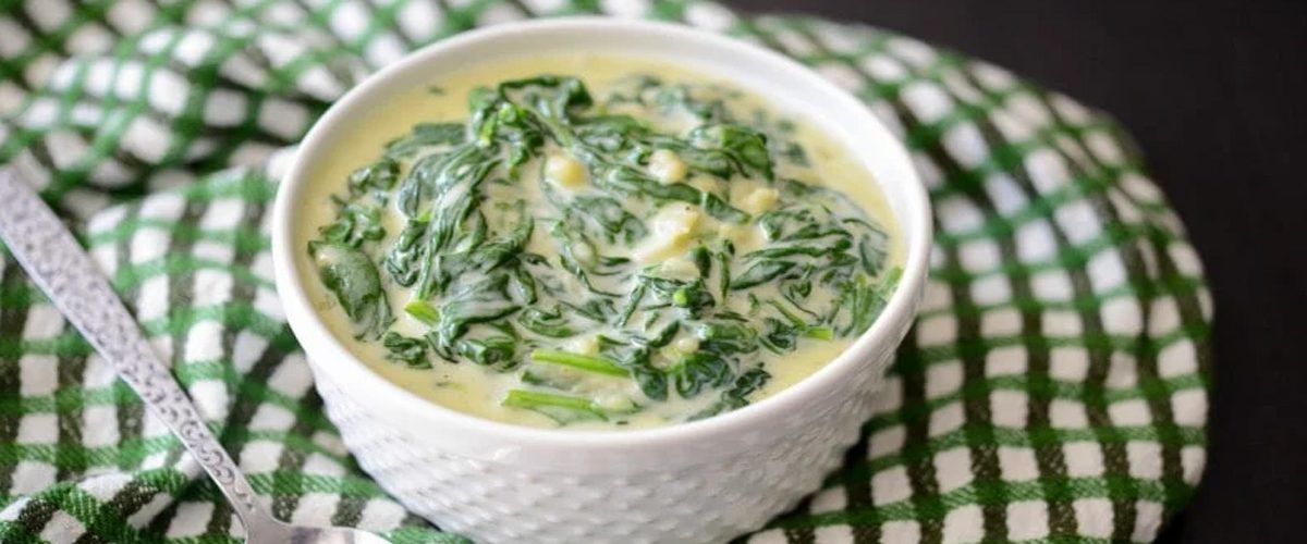 Creamed Spinach With Garlic Recipe