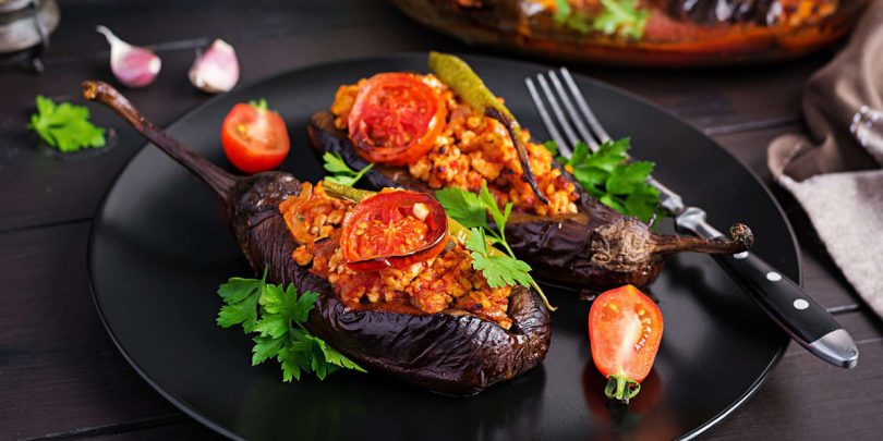 Turkish Stuffed Eggplant Karniyarik Recipe