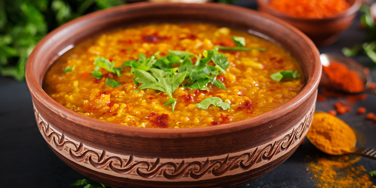 Lentil Curry with Traditional Flatbread