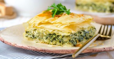 Greek Spinach and Feta Filo Pie (Spanakopita) Recipe