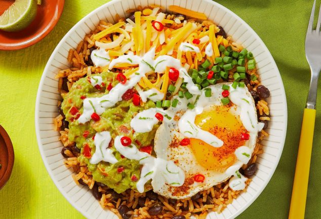 Mexican Rice and Egg Breakfast Bowl