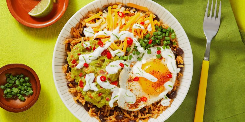 Mexican Rice and Egg Breakfast Bowl